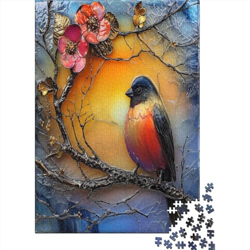 Robin Puzzle 1000 Teile Puzzle Für Erwachsene Und Kinder Ab 14 Jahren Puzzel 1000pcs (75x50cm) von DAKINCHERRY