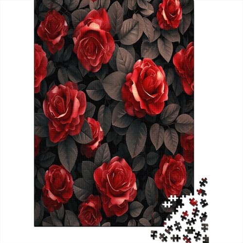 Rose Puzzle 1000 Teile Erwachsene Puzzles Für Erwachsene Klassische Puzzles 1000 Teile Erwachsene Puzzlespiel Schwer Pädagogisches Spielzeug Erwachsene Kinder Puzzel 1000pcs (75x50cm) von DAKINCHERRY