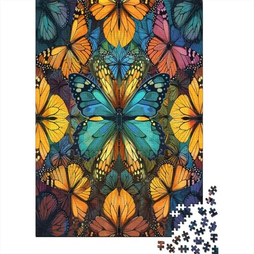 Schmetterling 1000 Teile Puzzle Für Erwachsene, Hochwertige Recycelbare MateriAußerirdische Und Druck Puzzlespiel, Familienspiel, Geschenk Für Liebhaber Oder Freunde Puzzel 1000pcs (75x50cm) von DAKINCHERRY