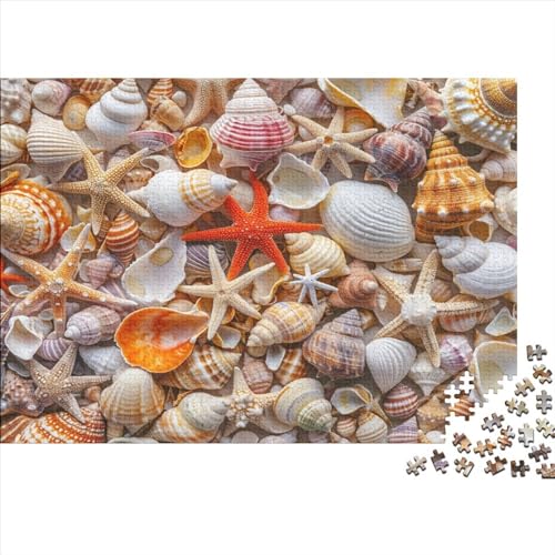 Seashells 1000 Teile Puzzle Spielzeug Geschenk Geschicklichkeitsspiel Für Erwachsenen Ab 14 Jahren Impossible Puzzle 1000pcs (75x50cm) von DAKINCHERRY