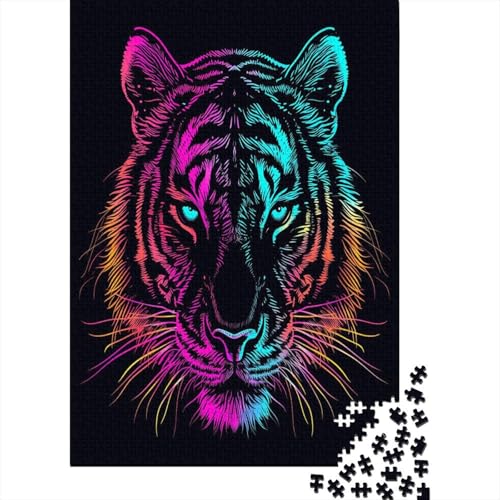 Tiger 1000 Stück Puzzle Für Erwachsene 1000 Stück Puzzle Für Erwachsene-Crazy Süßigkeiten-1000 Stück Puzzle Große Puzzles Kinder Lernspiel Spielzeug Geschenk Puzzel 1000pcs (75x50cm) von DAKINCHERRY