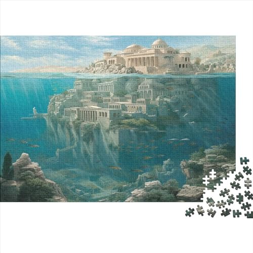 Underwater 300 Teile Puzzle Puzzle-Geschenk Kinder Lernspiel Undersea Kingdom Für Erwachsene Und Kinder 100% Recycelten Kartons 300pcs (40x28cm) von DAKINCHERRY