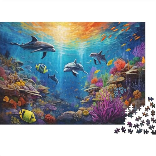 Underwater World 500 Teile Puzzle Puzzle-Geschenk Familien-Puzzlespiel Sea World Für Erwachsenen Ab 14 Jahren Impossible Puzzle 500pcs (52x38cm) von DAKINCHERRY