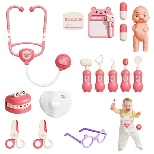 Arztspielzeug-Set, für Lernförderung, rosa, arztkoffer Kinder ab 3 Jahre Arztspielzeug-Set, für Lernförderung, rosa, arztkoffer Kinder ab 3 Jahre von DAKLOP