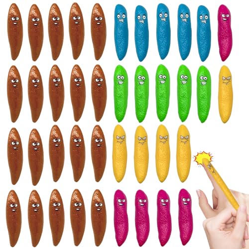 40 Stücke Finger Slingshot für Kinder, Novelty Toys für School Party Friends Party, Schleuder Spielzeug für Halloween Party-Mitgebsel(5 Farben) von DALAETUS