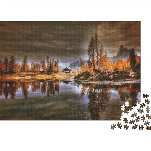 Beautiful Cosy Cottage 1000 Teile Puzzles Herausforderung Spielzeug Puzzles Beautiful Cosy Cottage für Erwachsene Holzpuzzle Lernspiel Moderne klassische Puzzles 1000 Stück (75 x 50 cm) von DALWI