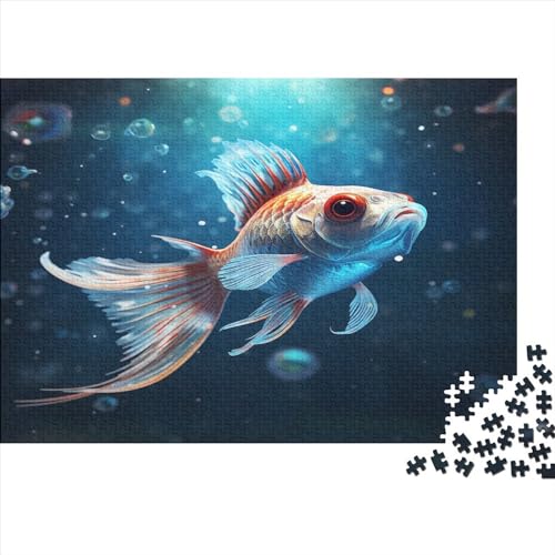 CarolMiller_There_is_a_Flying_Fish_in_The_Water_Look_thinner_Po_51910939-8fb8-4f50-ad13-b024c763c791 300 Teile Puzzle Erwachsene Puzzel Impossible Puzzle Herausforderndes Home Dekoration Puzzle Einz von DALWI