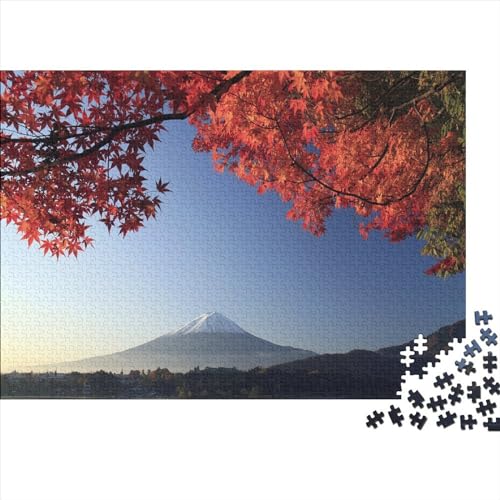 Cherry Blossoms im Winter Puzzle 1000 Teile Puzzle mit hohem Schwierigkeitsgrad Puzzles bunte Kirschblüten für Erwachsene Holzpuzzle Lernspiel Geschenk Einzigartige Puzzles Klassische 1000 Teile (75 x von DALWI