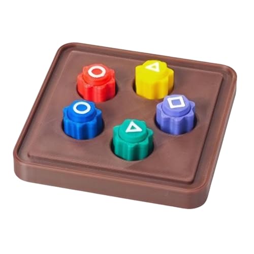 DAMAIAZG Gonggi-Spiel, traditionelles Koreanisches Spiel mit bunten Jacksteinchen, Gonggi-Spiel Jackstone-Pebbles-Set, Mini-Brettspiel for Kinder und Erwachsene von DAMAIAZG