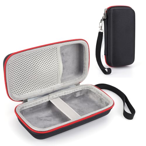 DAMAIAZG Hartschalen-Tragetasche, stoßfest, Retro-Spiel-Reise-Aufbewahrungstasche, Kratzfest, tragbare Aufbewahrungstasche mit Netztasche for RG35XX H/RG353M Handheld-Spielekonsole von DAMAIAZG