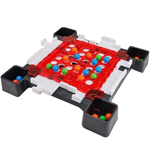 DAMAIAZG Regenbogen-Flipper-Brettspiel, 2–4 Spieler, Aufstellung, Eliminierung, logisches Strategiespiel, lehrreiches Multiplayer-Party-Tischspiel, Familienspiel for Kinder und Erwachsene von DAMAIAZG