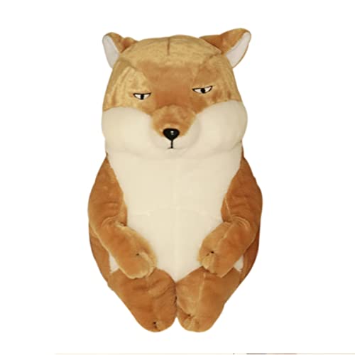 DANAIM 17,7 Zoll Graues Schuhschnabel-Plüschtier, Realistische Tibetische Fuchspuppe, Kuscheltiere, Niedlicher Storch Mit Walkopf, Plüschtier, Geschenk for Kinder, Mädchen, Jungen(Fox,35cm) von DANAIM