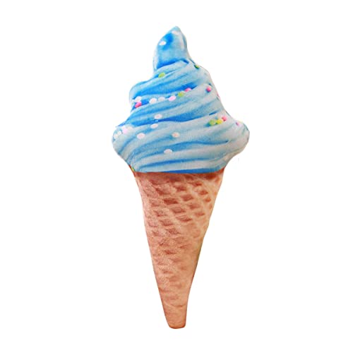 DANAIM 3D-Simulation Eiscreme-Plüschspielzeug, Kreatives Lustiges Essenskissen, Gefülltes Festival-Dekor, Sofa, Büro, Mittagspausenkissen for Kinder, Mädchen, Jungen(Blue,86cm) von DANAIM