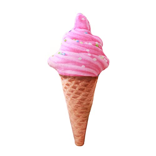 DANAIM 3D-Simulation Eiscreme-Plüschspielzeug, Kreatives Lustiges Essenskissen, Gefülltes Festival-Dekor, Sofa, Büro, Mittagspausenkissen for Kinder, Mädchen, Jungen(Pink,66cm) von DANAIM