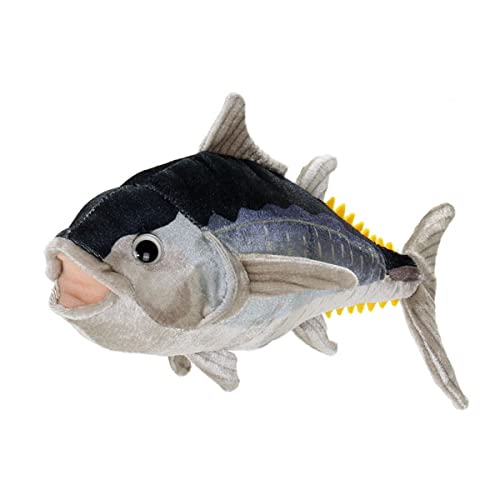 DANAIM Blauer Thunfisch, Stofftiere, Plüschtier, Realistische 48,3 cm Große Thunfisch-Plüschpuppe, Niedliches Meerestier-Plüsch-Umarmungsspielzeug for Kinder, Geburtstag, Weihnachten, Halloween von DANAIM