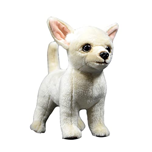 DANAIM Chihuahua-Hund Stofftier, 10-Zoll-Chihuahua-Hund-Plüschtier, schöne weiche Hundewelpen-Plüschpuppen, Geschenke for Kinder, Geburtstag, Weihnachten von DANAIM