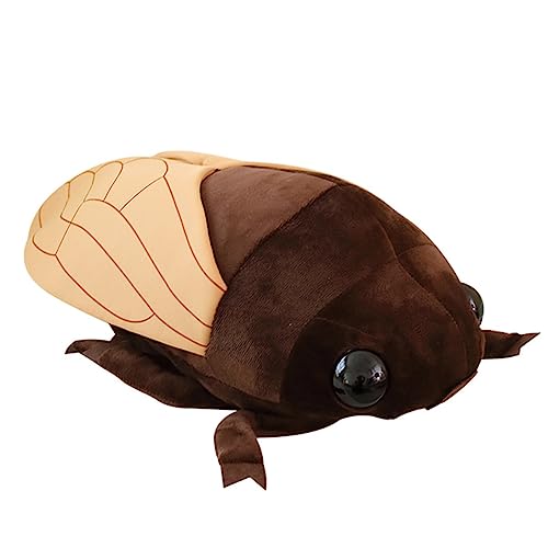 DANAIM Cicada Insekt Plüschtier, 19 Zoll Realistisches Insekt Stofftier, Weiche Cicadidae Tiere Puppe Geschenke for Kinder Kinder Jungen(Brown) von DANAIM