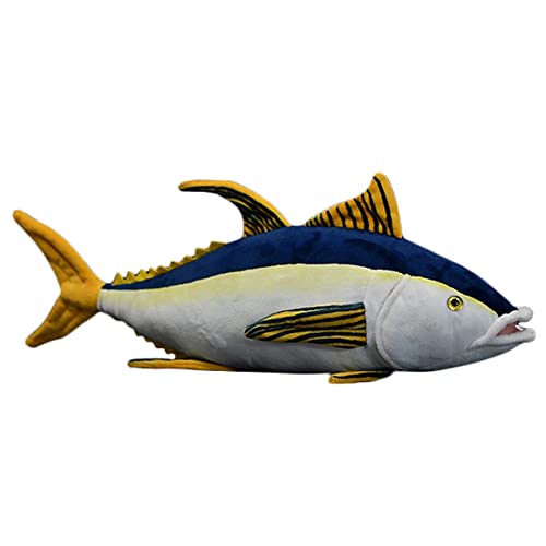 DANAIM Lebensechte Blauflossen-Thunfisch-Plüschtier, 39,9 cm Simulationstiefe, Meerestiere, Thunfisch-Plüschtier, Spielzeugfigur, Superweiche Plüschpuppen, Geschenke for Kinder von DANAIM