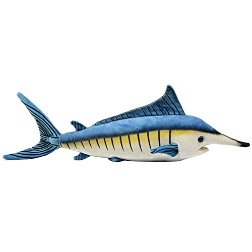 DANAIM Lebensechte Marlin-Fisch-Plüschtiere, 45,7 cm Große Tiere, Blaue Marlin-Fische, Stofftiere, Weiche Plüschpuppen for Kinder, Geschenke for Kinder, Geburtstag, Weihnachten von DANAIM