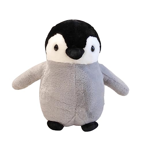 DANAIM Lebensechtes Robben-Plüschtier, Blaue Pinguin-Aquariumtiere, Stofftier-Plüschkissen, Süßes Umarmungsspielzeug for Kinder, Geburtstagsgeschenk(Black,34cm) von DANAIM