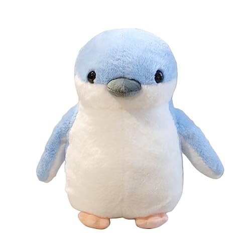 DANAIM Lebensechtes Robben-Plüschtier, Blaue Pinguin-Aquariumtiere, Stofftier-Plüschkissen, Süßes Umarmungsspielzeug for Kinder, Geburtstagsgeschenk(Blue,34cm) von DANAIM