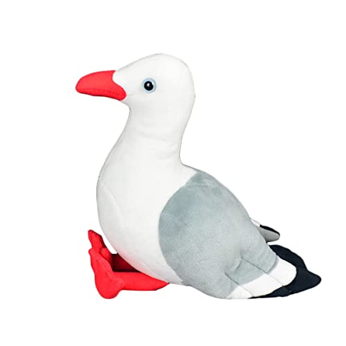 DANAIM Möwe Kuscheltiere Plüsch, 8 Zoll Rotschnabelmöwe Plüschtier Niedliche Vogelpuppe Kuschelkissen Weiches Geschenk for Kinder Jungen Mädchen von DANAIM