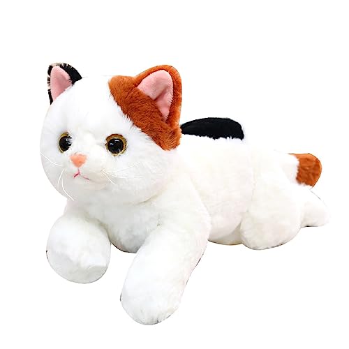 DANAIM Niedliche Katzen-Plüschtiere, 50,8 cm Kurzhaarkatze, Plüschtier, Weiches, Buntes Haustier, Katzenpuppe, Kätzchen, Kuschelkissen for Jungen, Mädchen, Kinder, Geburtstagsgeschenk von DANAIM