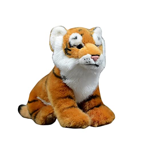 DANAIM Niedliches Gelbes Leopardentiger-Plüschtier, 27,9 cm (11 Zoll) Bengal-Tiger-Stofftier, Weiche Wildtiere, Puppengeschenke for Kinder, Geburtstag, Weihnachten von DANAIM