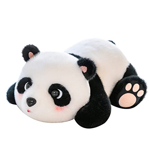 DANAIM Pandabär Stofftier Plüschtier Niedlicher Körper Weiche Große Puppe Wildtier Panda Puppe Tolles Geschenk for Jungen Mädchen Geburtstag Valentinstag Kinder(Prone Posture,50cm) von DANAIM