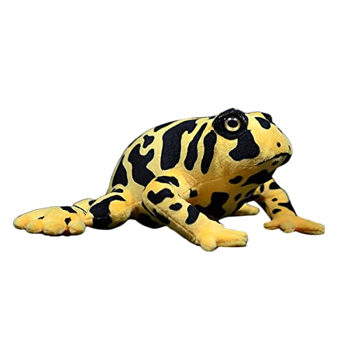 DANAIM Poison Dart Frog Stofftier Plüschtier, 7 Zoll Gelber Frosch Plüschpuppe Plüschtier Kinderkissen Geburtstagsgeschenk for Kinder Geburtstag Weihnachten von DANAIM