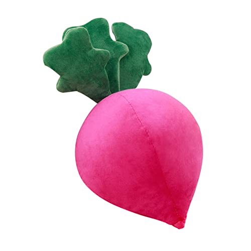 DANAIM Realistische Rote Rettich-Kissenpuppe, Karotten-Plüschtier, Sofakissen, Gemüse-Plüschpuppe, Geburtstagsgeschenk, Festival-Dekoration for Kinder, Geburtstagsgeschenk(25cm) von DANAIM