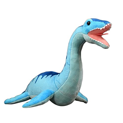 DANAIM Realistischer Plesiosaurus Dinosaurier Stofftier 16 Zoll Blau Dinosaurier Plüschtier Weiches Umarmungsspielzeug Geschenke for Kinder von DANAIM