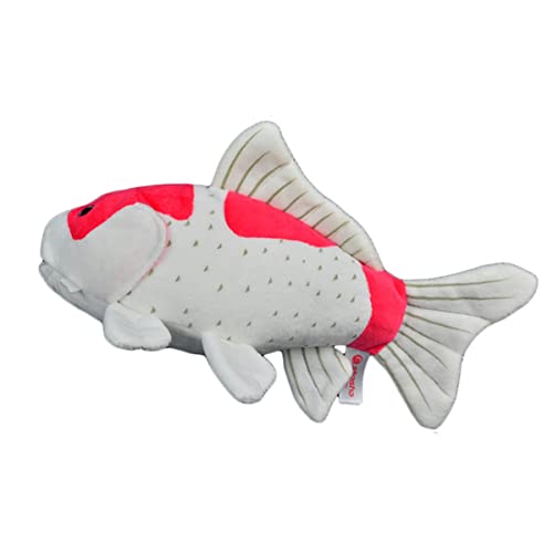 DANAIM Rotes Karpfenfisch-Plüschtier, 11-Zoll-Koi-Karpfen-Plüschpuppe, Stofftiere, Kleine Fische, Plüschkissen, Umarmungsspielzeug, Kindergeschenk for Jungen Und Mädchen von DANAIM