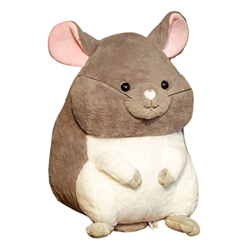 DANAIM Simulation Chipmunks Plüschtiere, Süße Chinchilla-Kuscheltiere, Weiches Kissen, Realistische Kleine Maus-Puppe, Geburtstag, Weihnachten, Geschenke for Kinder, Kinder, Babyspielzeug(Gray,35cm) von DANAIM