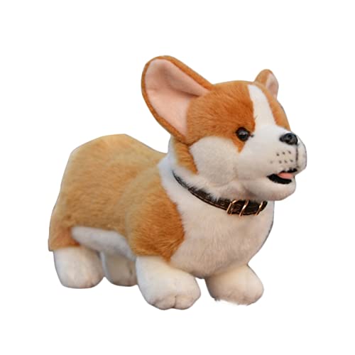 DANAIM Stofftier Hund, 19 Zoll, Weicher Walisischer Hund, Plüschtier, Süßes Welpen-Haustier, Puppen, Umarmungsspielzeug, Geschenke for Kinder, Geburtstag, Weihnachten(Length 29cm) von DANAIM