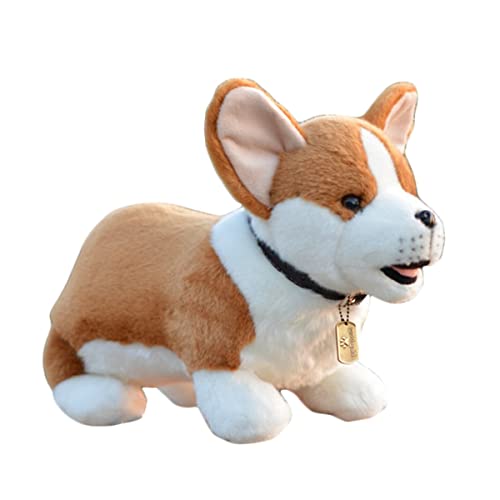 DANAIM Stofftier Hund, 19 Zoll, Weicher Walisischer Hund, Plüschtier, Süßes Welpen-Haustier, Puppen, Umarmungsspielzeug, Geschenke for Kinder, Geburtstag, Weihnachten(Length 49cm) von DANAIM