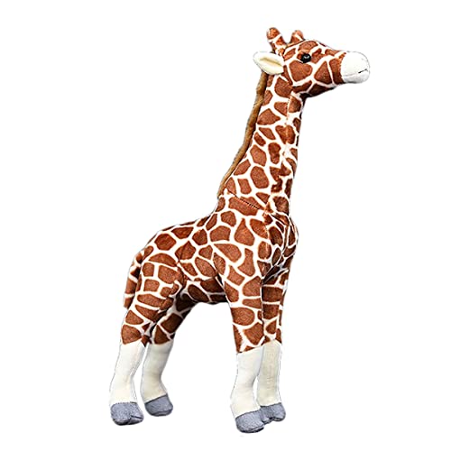 DANAIM Stofftier-Plüschpuppe, 19-Zoll-Giraffe-Plüschtier, Weiches Kleines Hirsch-Plüschtier, Realistisches Afrikanisches Safaritier-Umarmungsspielzeug, Geschenk for Jeden Anlass(48CM) von DANAIM