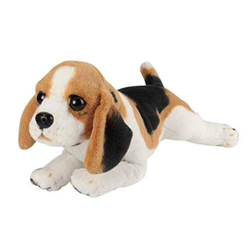 DANAIM Süßes Beagle-Plüschtier, 19-Zoll-Rottweiler-Hund, Stofftier, Welpenpuppe, Weich, Beruhigt Das Schlafkissen, Umarmungsspielzeug, Geschenke for Kinder(Brown) von DANAIM