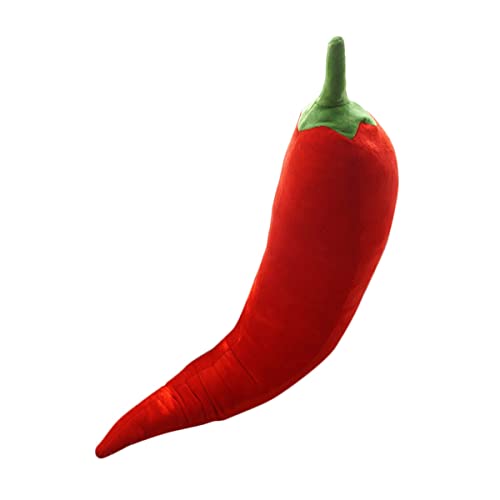 DANAIM Süßes Chili-Plüschtier, 68,6 cm, Rote Paprika-Plüschpuppe, Weiches Pflanzenkissen, Bett, Sofa, Kissen, Raumdekoration for Kinder, Geburtstag, Weihnachten von DANAIM