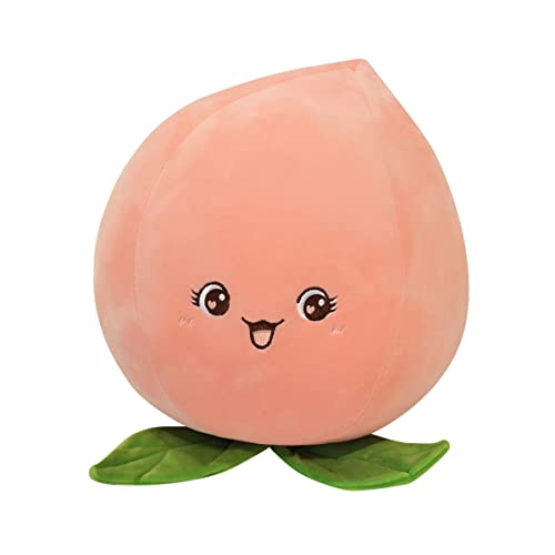 DANAIM Süßes Rosa Pfirsich-Plüschtier, Pfirsich-Kissen, Lustige Frucht-Plüschpuppe, Geburtstagsgeschenk for Jungen, Geburtstagsgeschenk for Kinder(45cm) von DANAIM