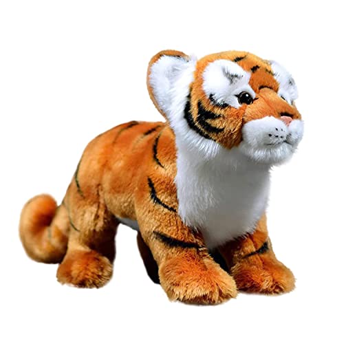 DANAIM Tiger-Plüsch-Kuscheltiere, 11 Zoll Gelbe Tiger-Plüschtier-Puppe, Süßes Spielzeug, Weiches Umarmungsspielzeug for Kinder, Jungen, Mädchen, Geburtstag, Weihnachten von DANAIM