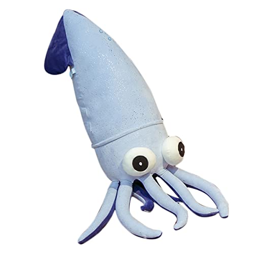 DANAIM Tintenfisch-Plüschtier, Tintenfisch-Stofftier, Großes Stofftier, Oktopus, Tierkissen, Niedliche Oktopus-Puppe, Stofftier, Geburtstagsgeschenke for Kinder(Blue,110cm) von DANAIM