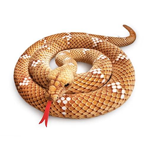 DANAIM Wasser-Anaconda-Plüschtier, realistisches Riesen-Boa-Constrictor-Spielzeug, Geschenk for Kinder, riesiges Schlangen-Reptilien-Plüschtier, Geburtstagsparty-Streich-Requisiten(Brown,180cm) von DANAIM