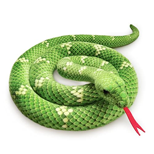 DANAIM Wasser-Anaconda-Plüschtier, realistisches Riesen-Boa-Constrictor-Spielzeug, Geschenk for Kinder, riesiges Schlangen-Reptilien-Plüschtier, Geburtstagsparty-Streich-Requisiten(Green,280cm) von DANAIM