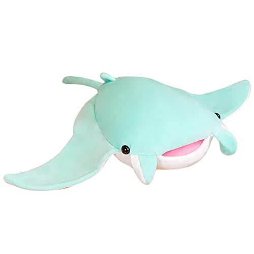 Simulation Mantarochen-Plüschtier, Teufelsrochen-Plüschpuppe, Meereslimulus-Tiere, Gefleckter Adlerrochen, Teufelsfisch-Plüschspielzeug, Tiefseetiere, Mädchenspielzeug, Geschenke For Kinder, Baby(Gree von DANAIM