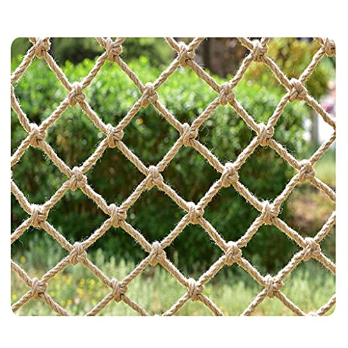 DANGXINYU Hanf-seilnetz-patios Und Geländer-treppen Netting Hinderniskurs-Training Kletternetz 8mm*20cm Geländer Sicherheitsnetz Netto Sicherheitsnetz Kind Sicherheitsnetz(1x5m) von DANGXINYU