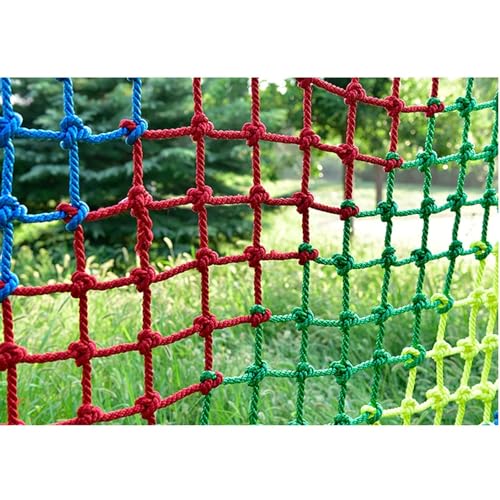 DANGXINYU Kinder-Spielplatznetz, Strapazierfähiges Spiel-Sicherheitsnetz, Outdoor-Kletternetz, Spielplatz-Schutznetz, Kletternetz Für Hinterhöfe(6mm*10cm,1X1m/3.3X3.3ft) von DANGXINYU