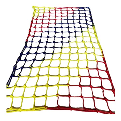 DANGXINYU Kletternetz Treppen Balkon Schutzseil Netz, Sicherheitsnetz Kinder, Draussen Dekor Netz Schutz Zaun Kletternetz Outdoor-Kletternetz Fitness Net(8mm*8cm,1X1m/3.3X3.3ft) von DANGXINYU