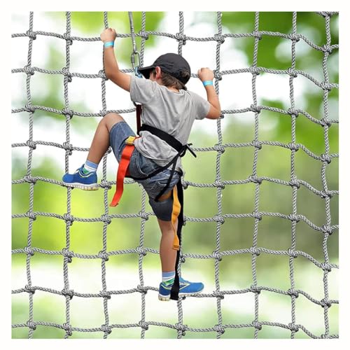 DANGXINYU Kletternetz für Kinder und Erwachsene Seil Netz Cargo Net Armee Klettern Leiter Groß Outdoor Indoor Physiical Training Klettern Netz(10mm-10cm,2X3m/6.6X9.8ft) von DANGXINYU