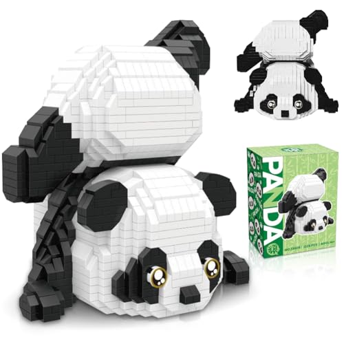 DANNEEFORSU7 Panda Mini Bausteine, Panda Klemmbausteine, Niedlich Panda Bricks, 1325 Stück Bauspielzeugsteine Panda Bausteine Spielzeug Bricks Tiere Figuren Klemmbausteine für Erwachsene Kinder ab 9+ von DANNEEFORSU7